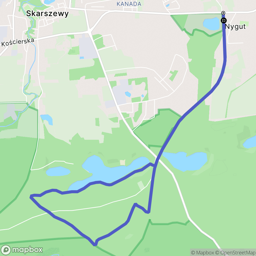Bolesławowo: mapa trasy - Poland
