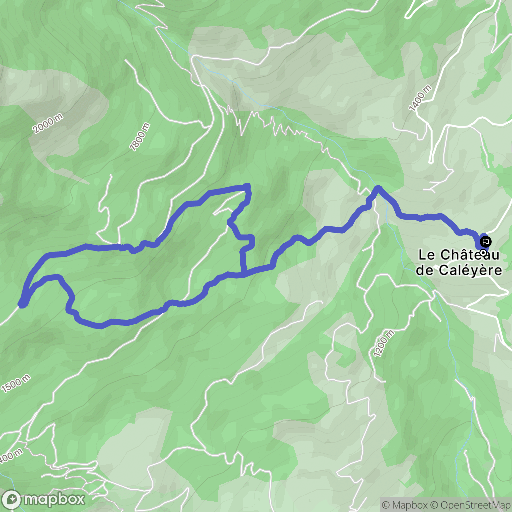 Embrun : carte du parcours de randonnée - France