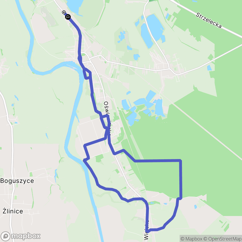 Opole: mapa trasy - Poland