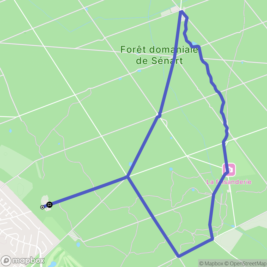 Soisy-sur-Seine : carte du parcours de randonnée - France