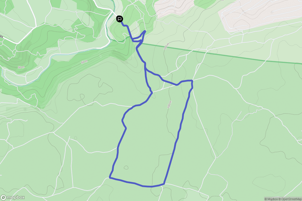 Sigean : carte du parcours de randonnée - France
