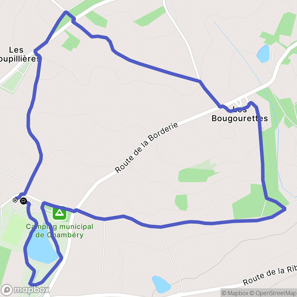 Saint-Brice-sur-Vienne : carte du parcours de randonnée - France
