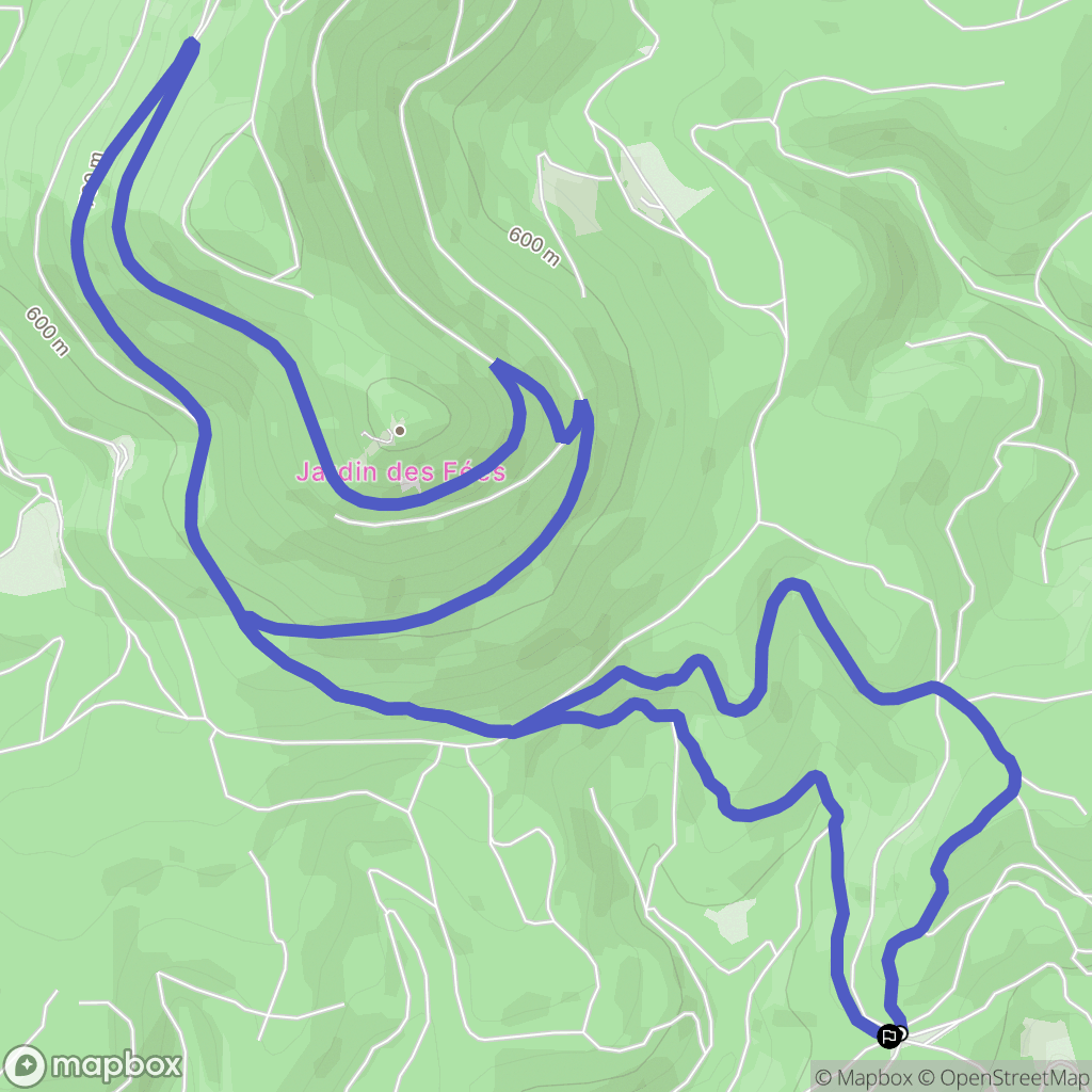 Lutzelhouse : carte du parcours de randonnée - France