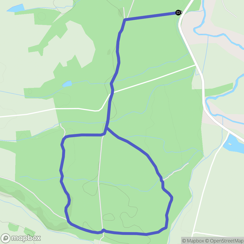 Berdoues : carte du parcours de randonnée - France