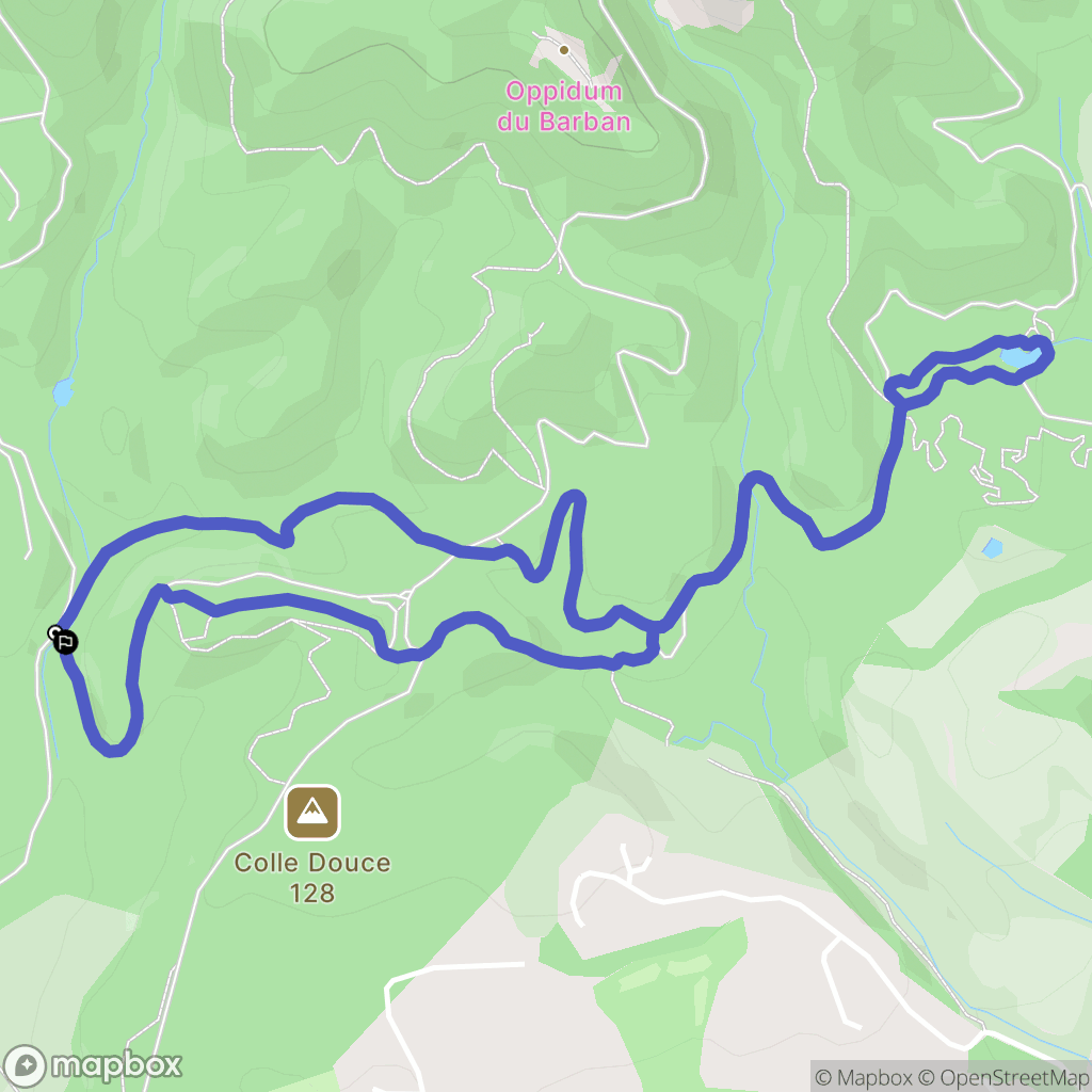 Fréjus : carte du parcours de randonnée - France