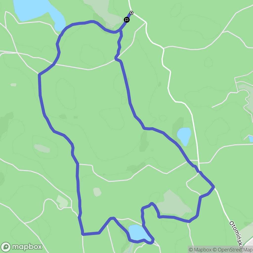 Otomin: mapa trasy - Poland