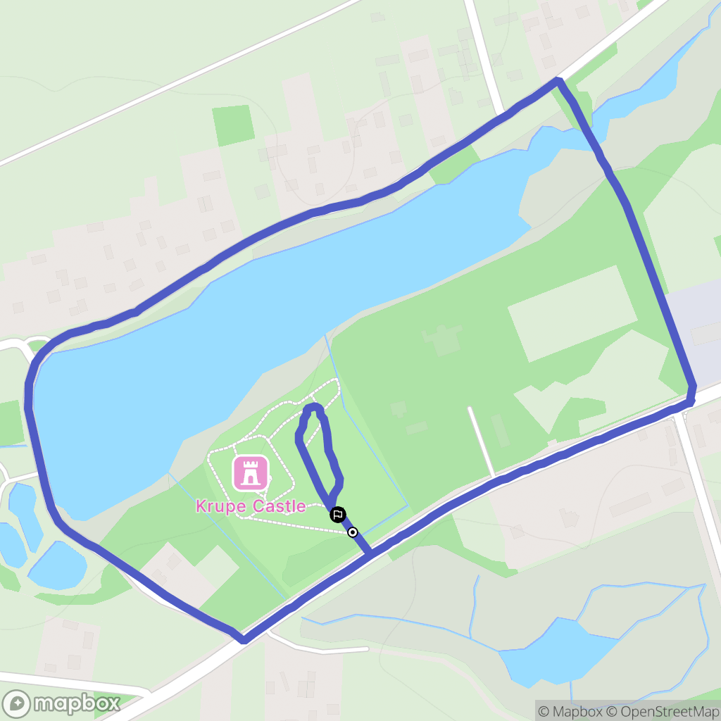 Krupe: mapa trasy - Poland