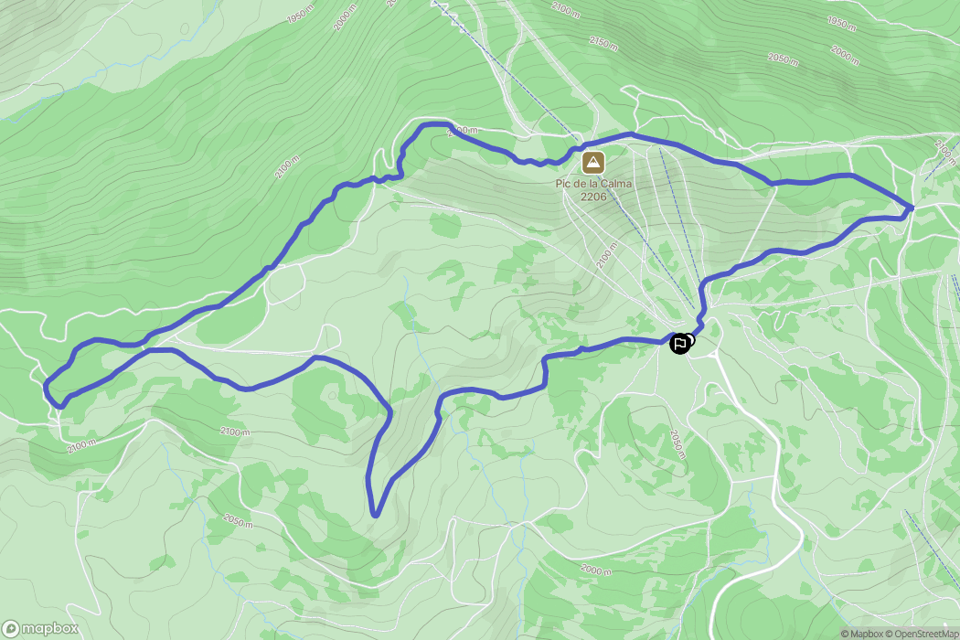 Font-Romeu-Odeillo-Via : carte du parcours de randonnée - France