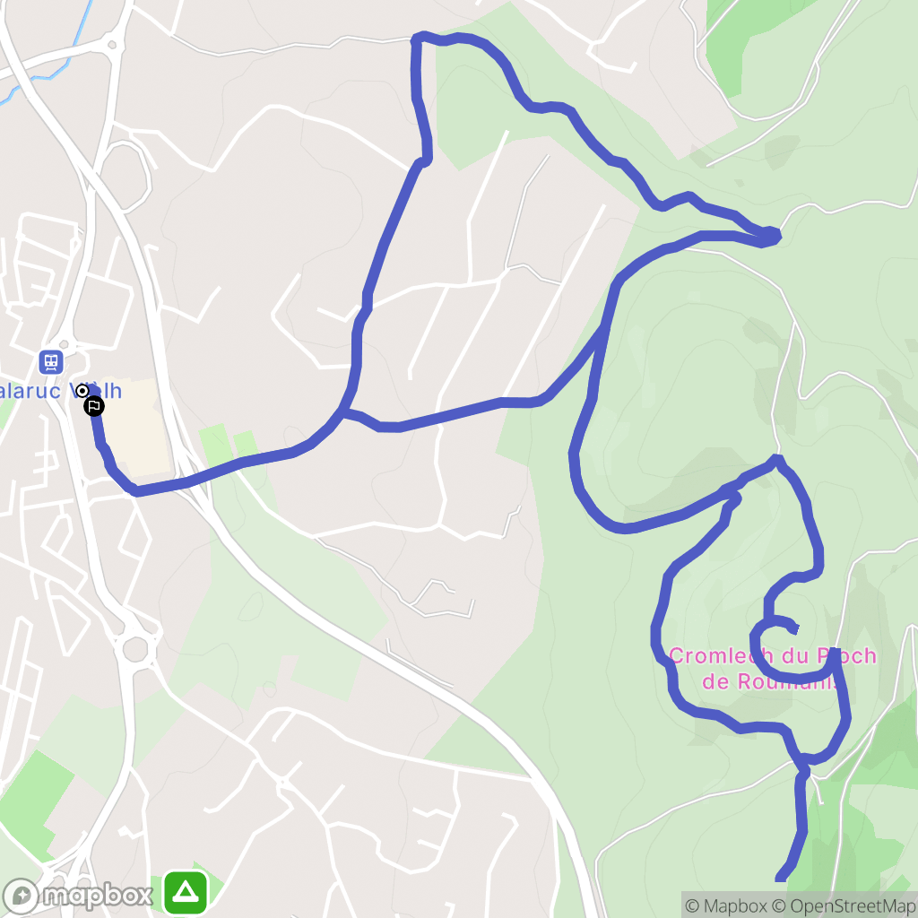Balaruc-le-Vieux : carte du parcours de randonnée - France
