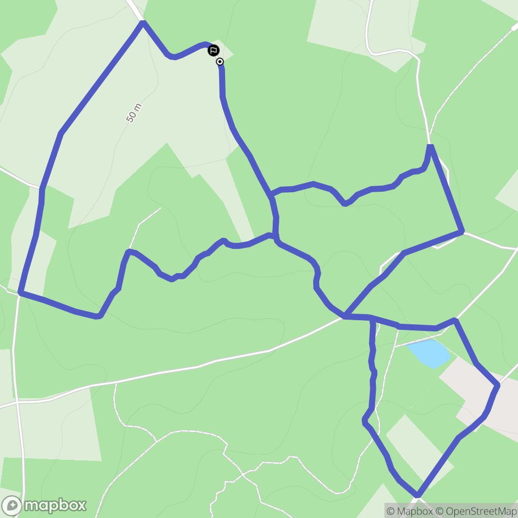 Fenioux : carte du parcours de randonnée - France