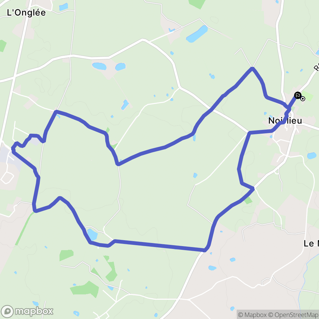 Bressuire : carte du parcours de randonnée - France