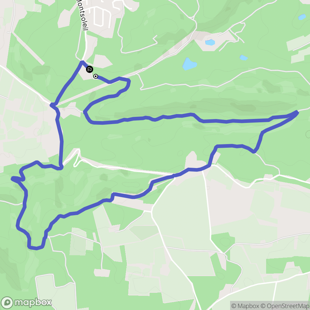 Aumessas : carte du parcours de randonnée - France