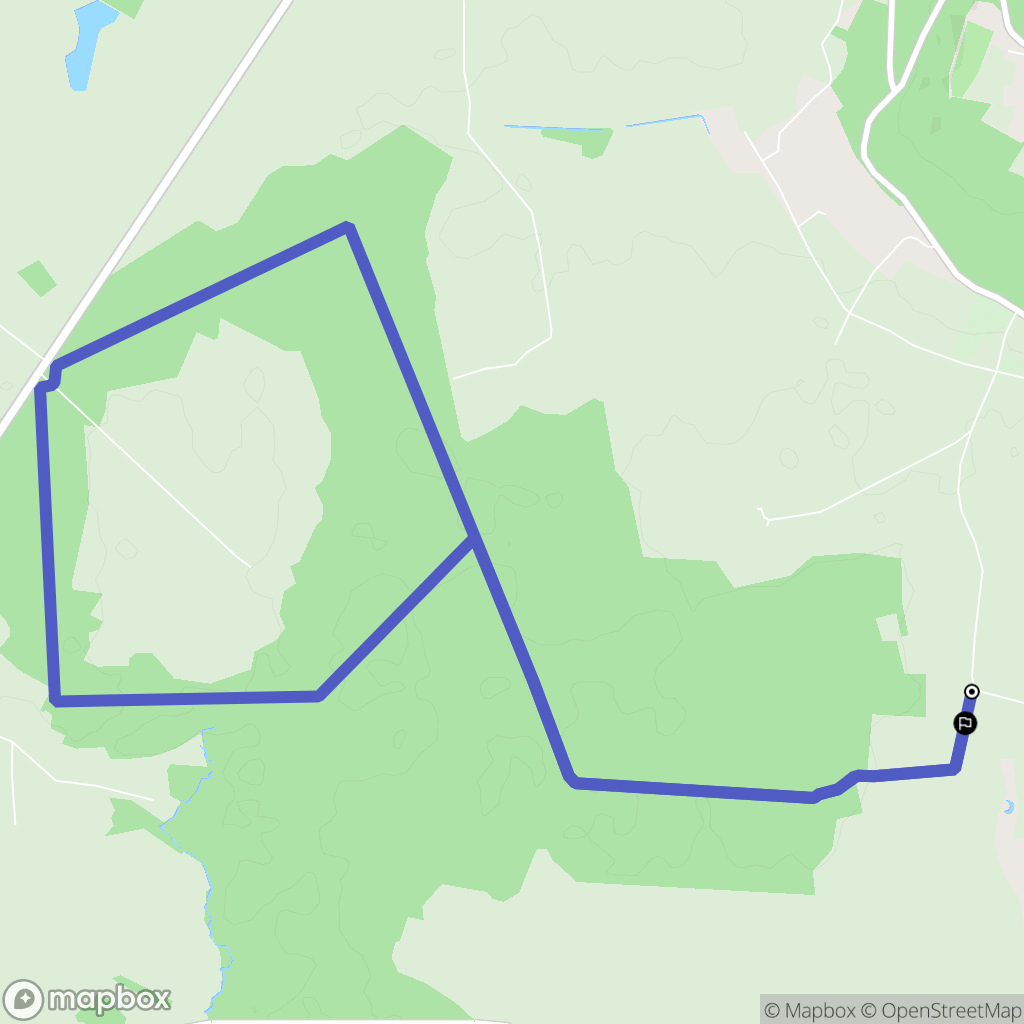 Doue : carte du parcours de randonnée - France