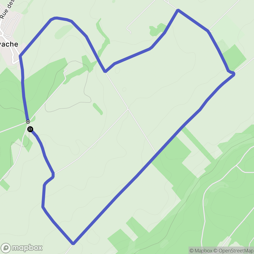 Bians-les-Usiers : carte du parcours de randonnée - France