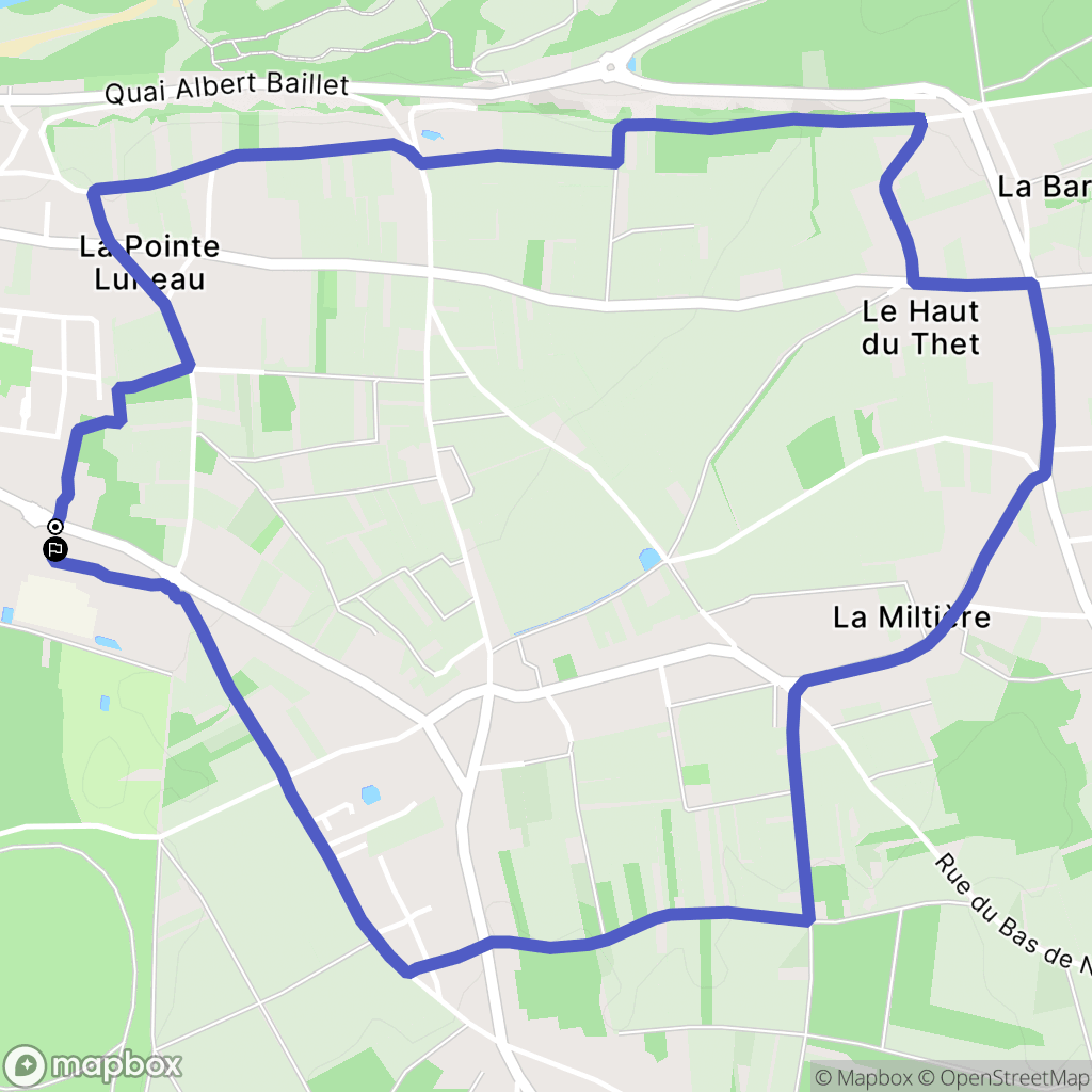 Montlouis-sur-Loire : carte du parcours de randonnée - France