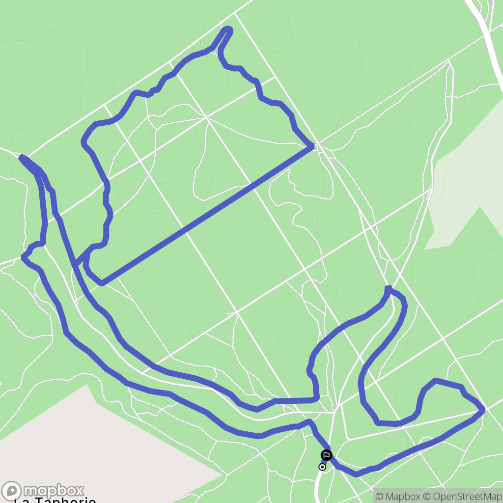 Vendôme : carte du parcours de randonnée - France