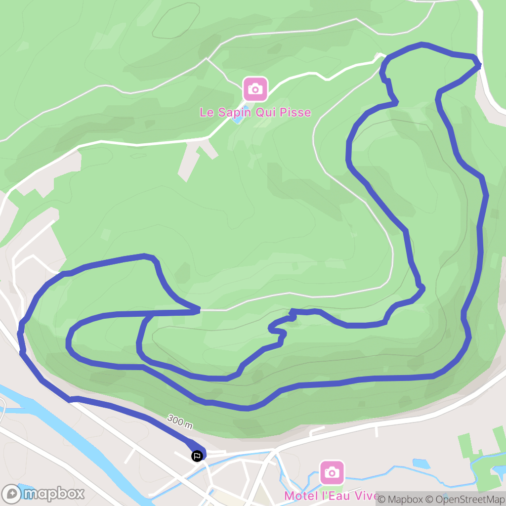 Raon-l'Étape : carte du parcours de randonnée - France