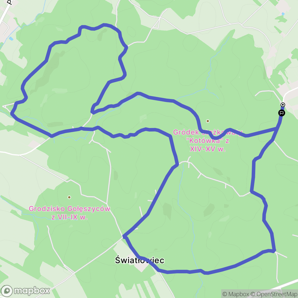 Lubomia: mapa trasy - Poland