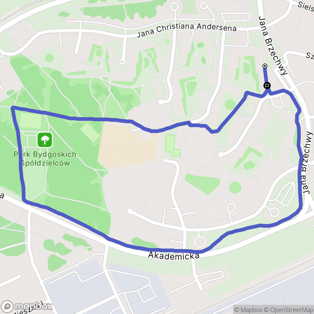 Bydgoszcz: mapa trasy - Poland