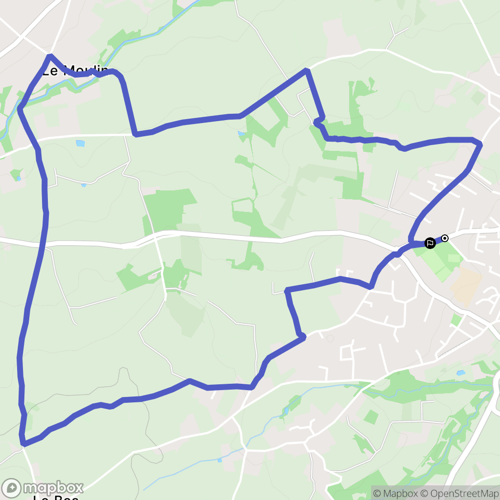 Soucieu-en-Jarrest : carte du parcours de randonnée - France