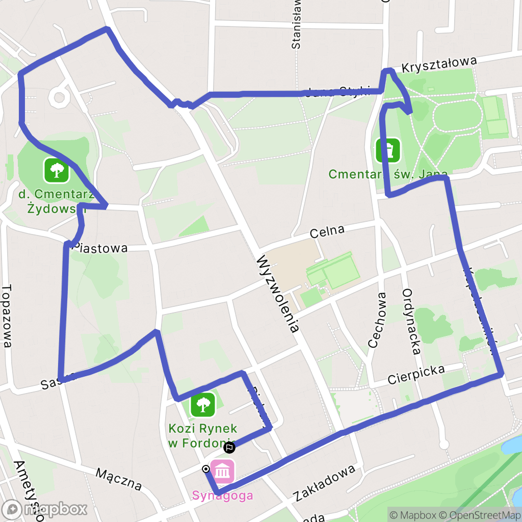 Bydgoszcz: mapa trasy - Poland