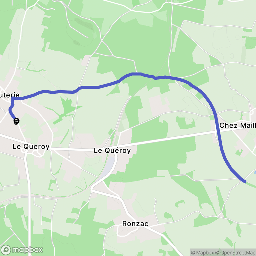 Mornac : carte du parcours de randonnée - France