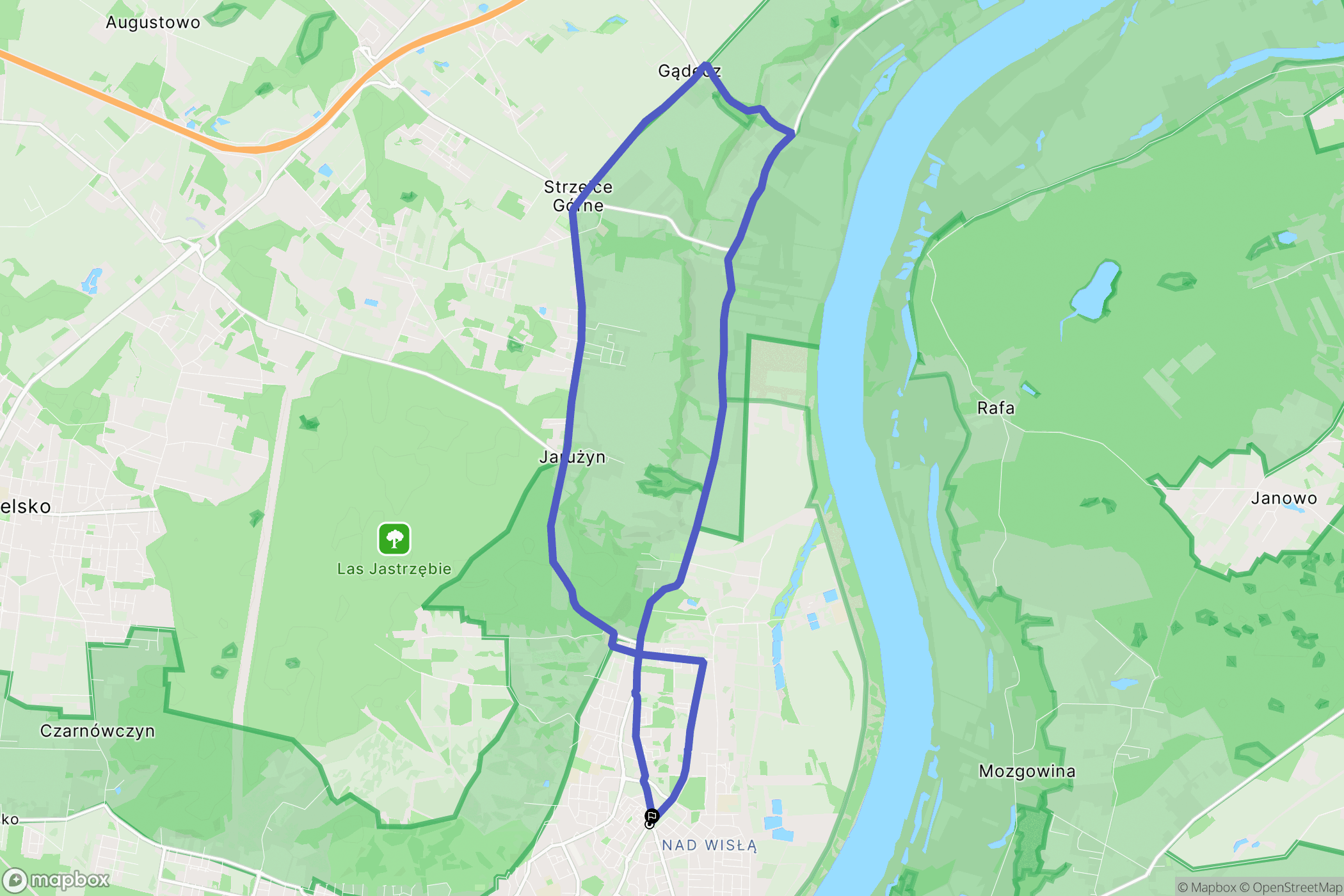 Bydgoszcz: mapa trasy - Poland