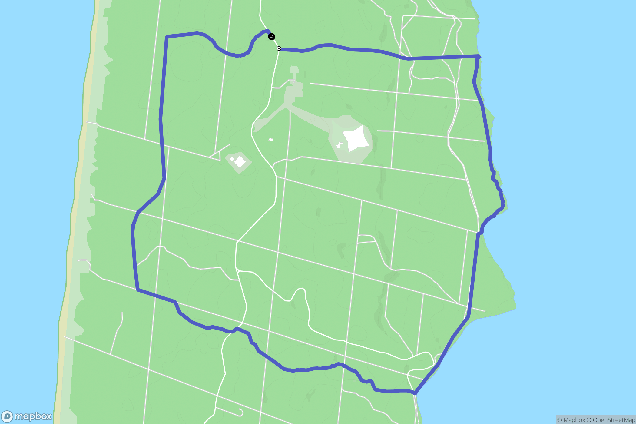 Hourtin : carte du parcours de randonnée - France