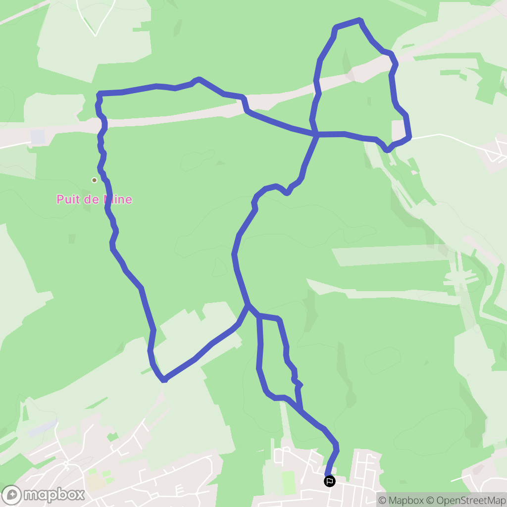 Grand-Charmont : carte du parcours de randonnée - France