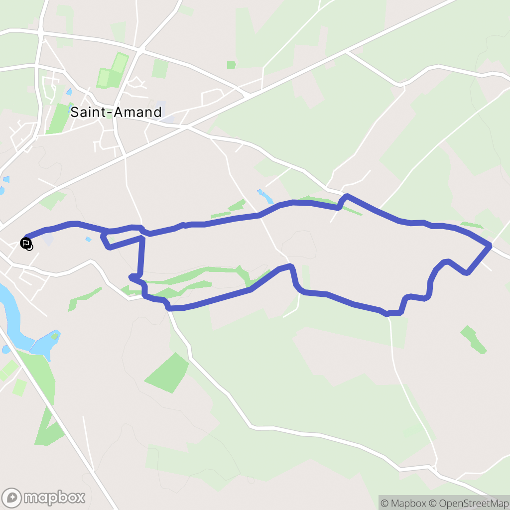 Torigny-les-Villes : carte du parcours de randonnée - France
