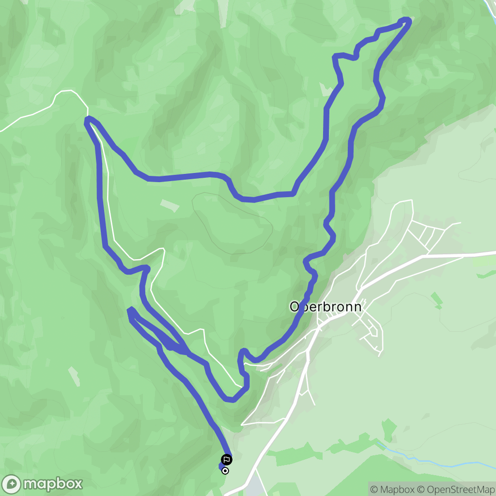 Oberbronn : carte du parcours de randonnée - France