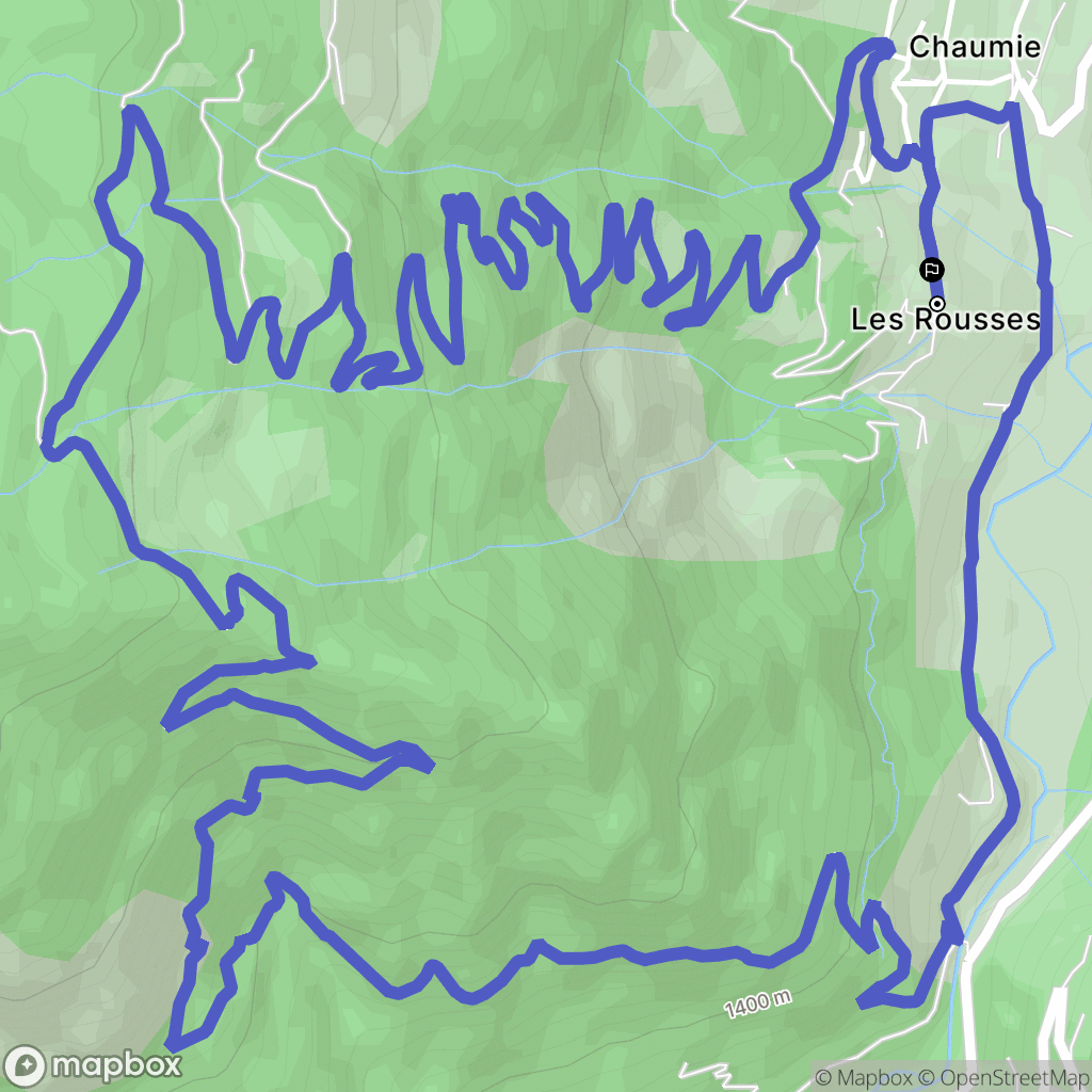 Colmars : carte du parcours de randonnée - France