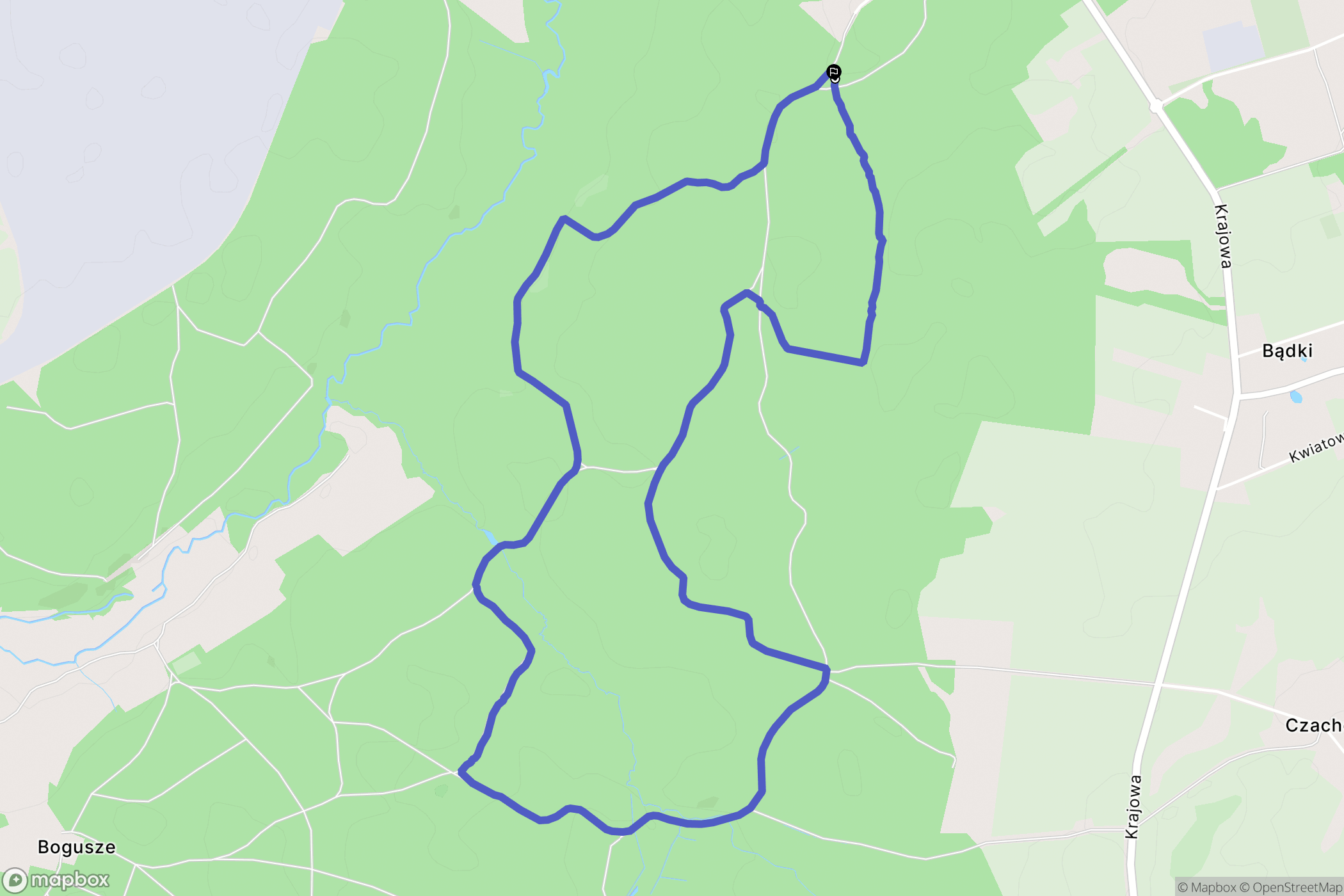 Kwidzyn: mapa trasy - Poland