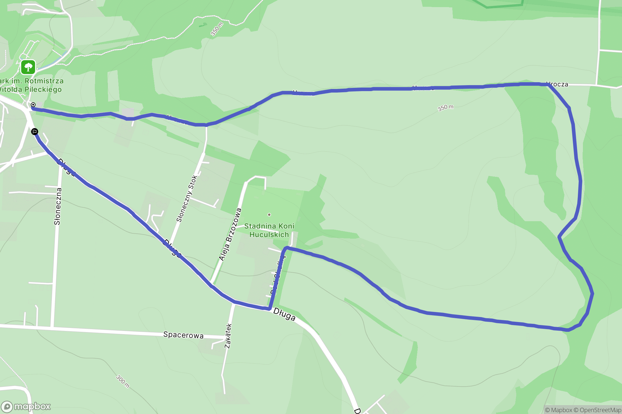 Nielepice: mapa trasy - Poland