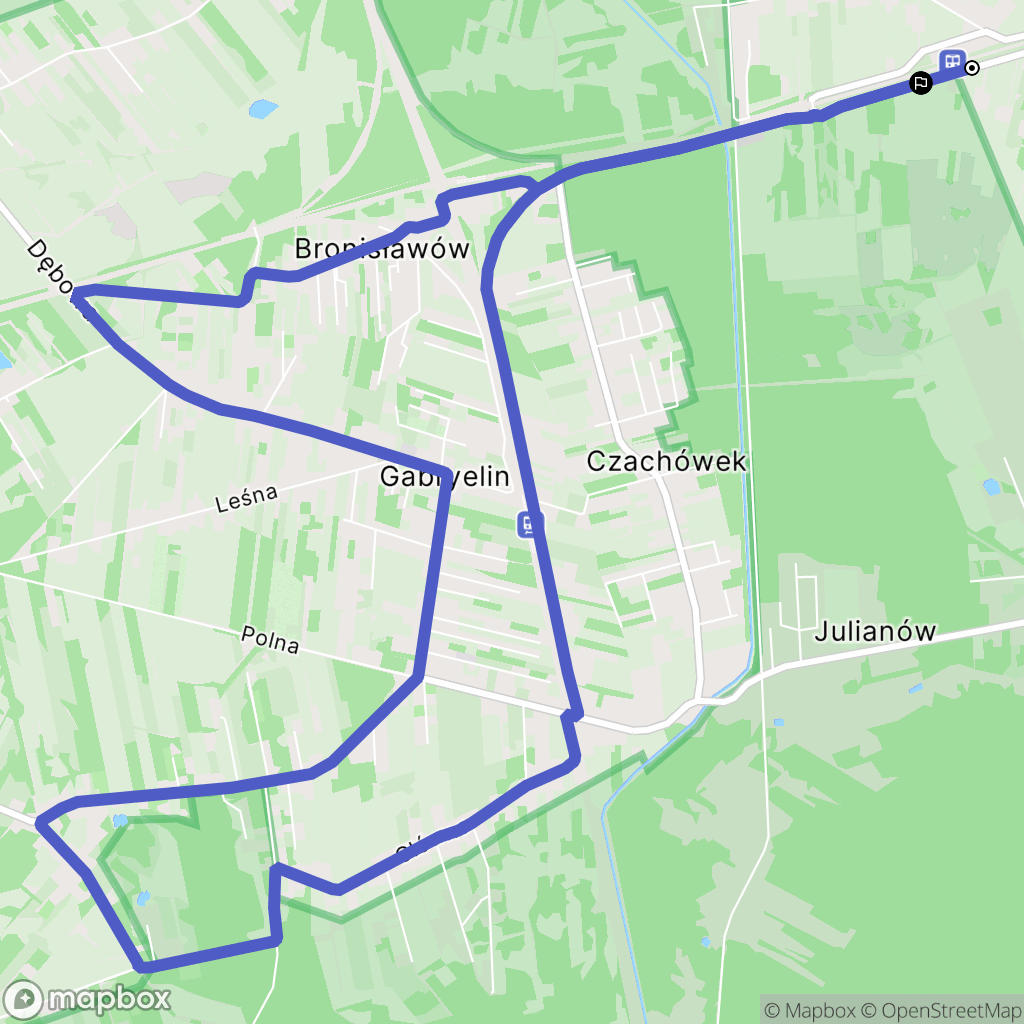 Czarny Las: mapa trasy - Poland