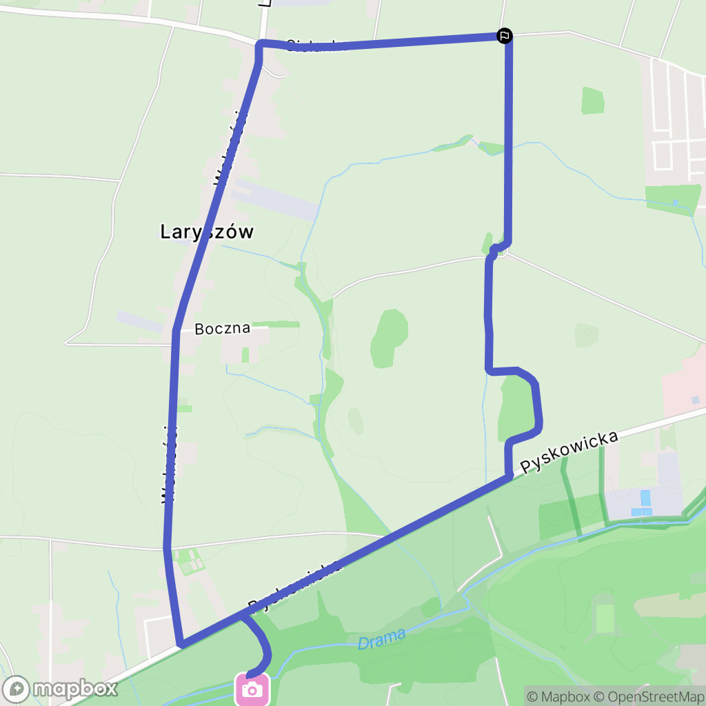 Tarnowskie Góry: mapa trasy - Poland