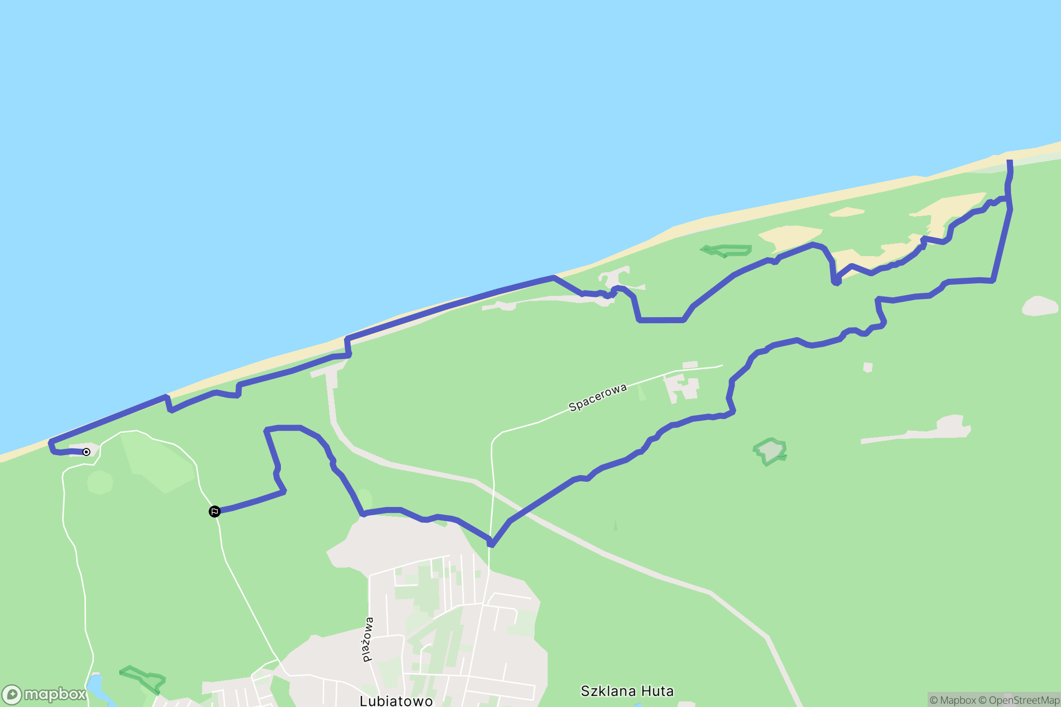 Gajówka: mapa trasy - Poland