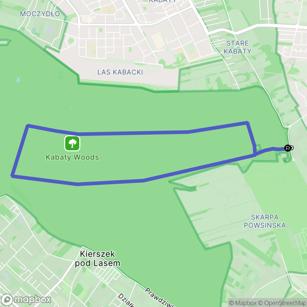 Warszawa: mapa trasy - Poland