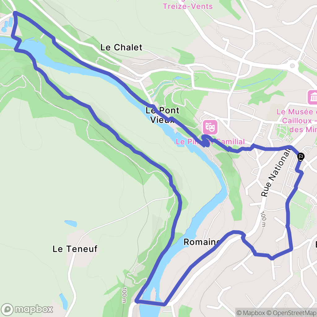 Mortagne-sur-Sèvre : carte du parcours de randonnée - France