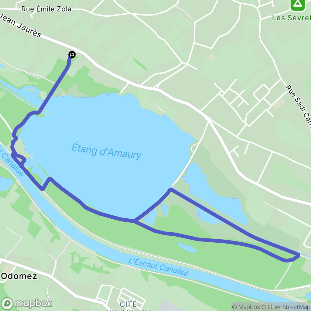 Hergnies : carte du parcours de randonnée - France