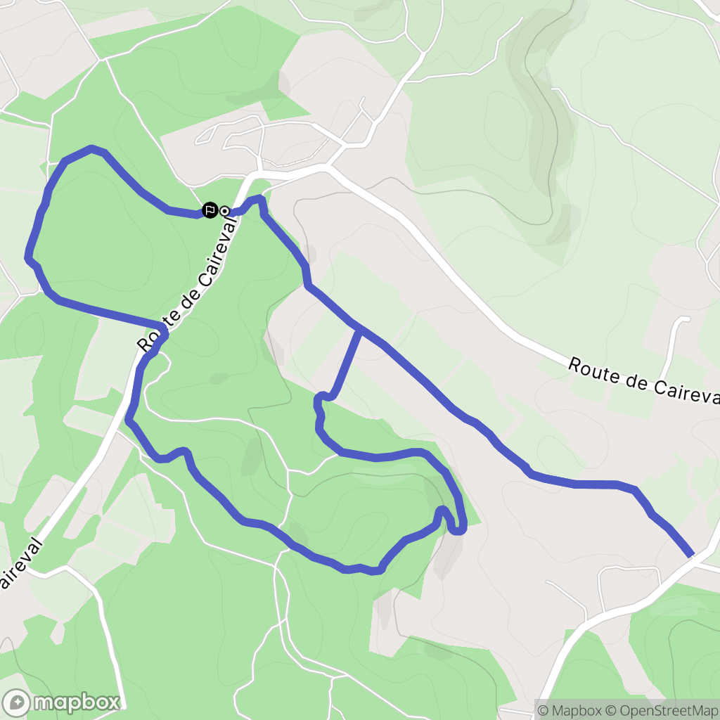 Rognes : carte du parcours de randonnée - France