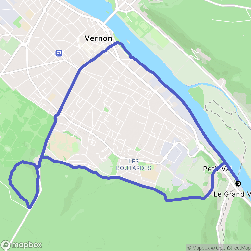 Notre-Dame-de-la-Mer : carte du parcours de randonnée - France