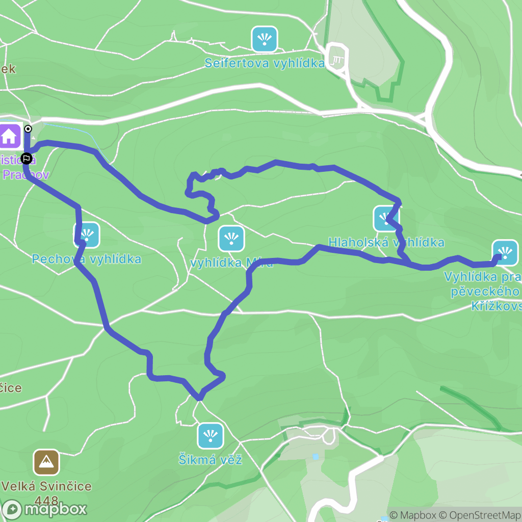 Zámostí-Blata: mapa trasy - Czechia