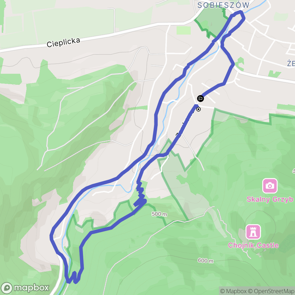 Jelenia Góra: mapa trasy - Poland