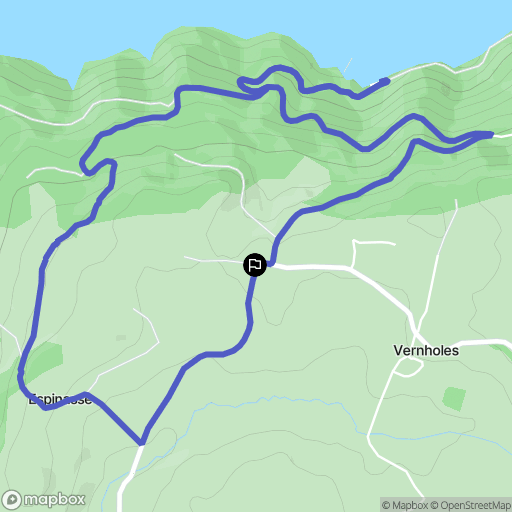 Argences-en-Aubrac : carte du parcours de randonnée - France