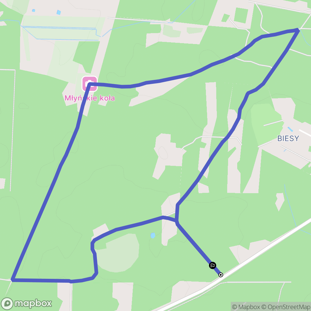Bobrek: mapa trasy - Poland