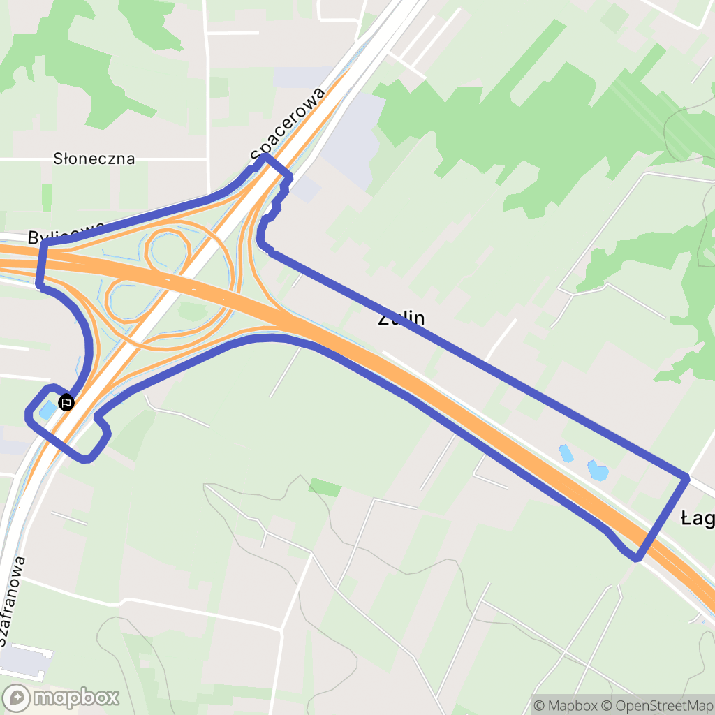 Elizówka: mapa trasy - Poland