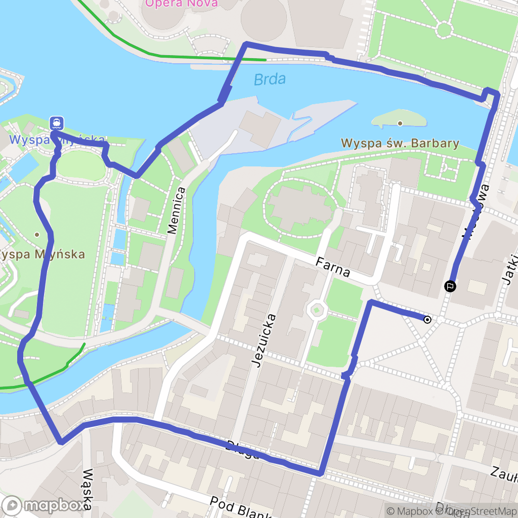 Bydgoszcz: mapa trasy - Poland
