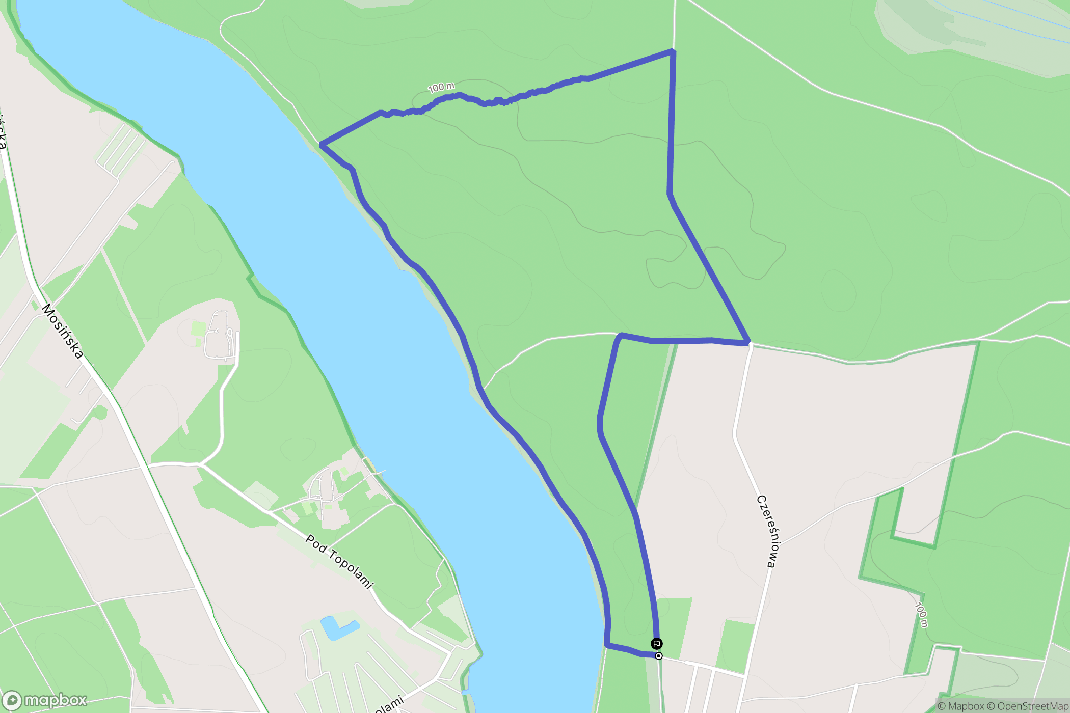 Dymaczewo Stare: mapa trasy - Poland
