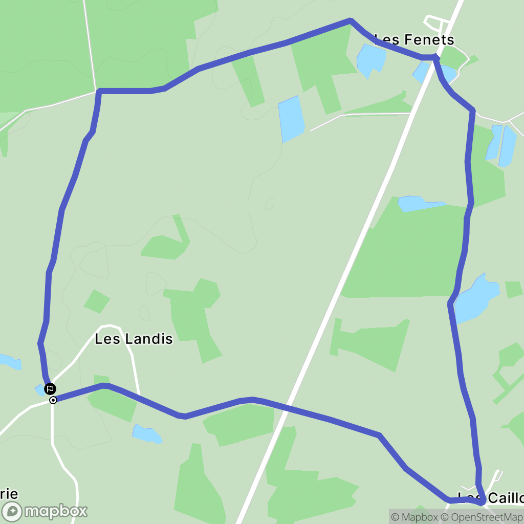 Nuret-le-Ferron : carte du parcours de randonnée - France